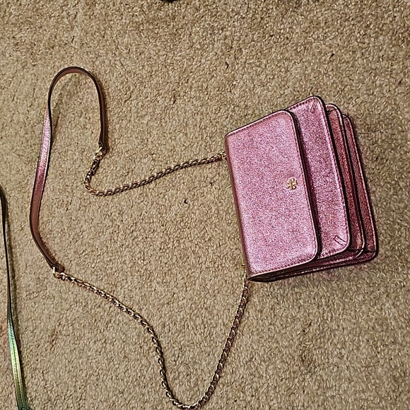 JSELISE2 Profile.  Tory burch metallic pink purple shoulder bag - Picture 2 of 3